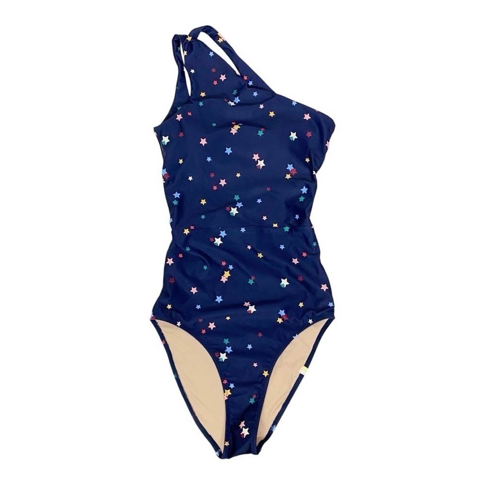 Summersalt x Home Edit Navy Scatter Stars in Deep Sea-The Ruched Sidestroke - Picture 4 of 9